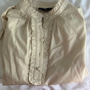 Long sleeve Pomander Place Ivory top